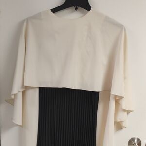 SHEIN Cream and Black Maxi Dress